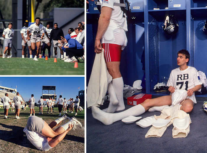 Scenes from the World League tryout in 1991